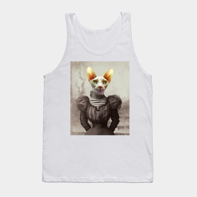 Sepia Copy of Lady of Sphinx Tank Top by Loveday101